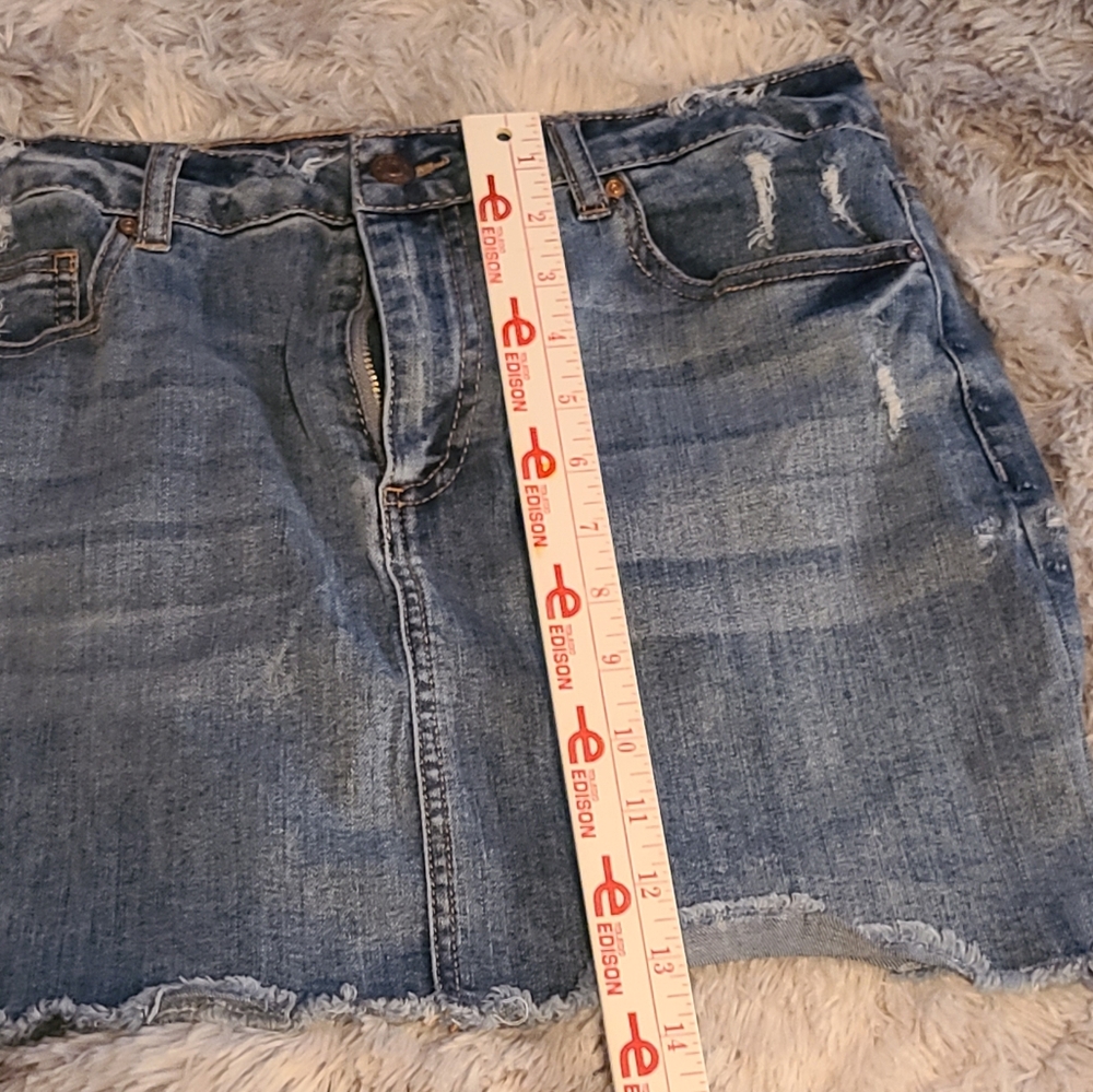 Denim Blue Jean Skirt Ci Sono size Large - Picture 6 of 12